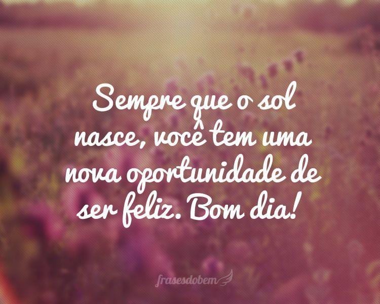Frases De Bom Dia