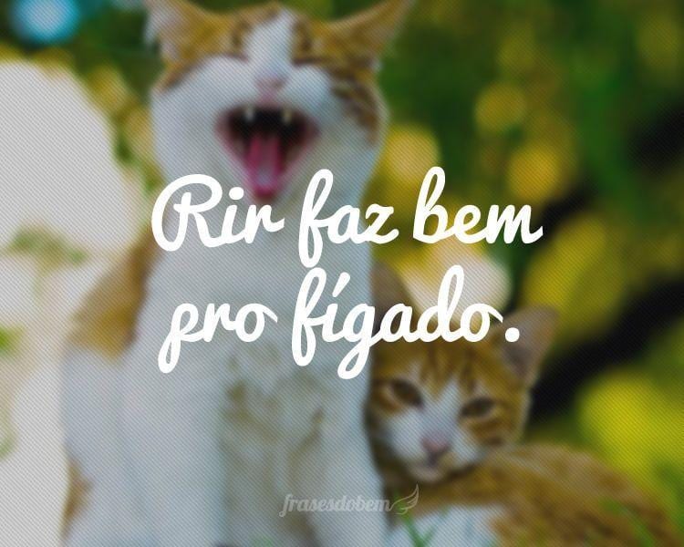 Rir faz bem pro fígado.