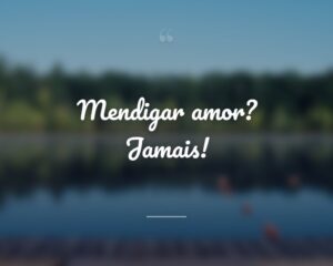 Mendigar amor? Jamais!