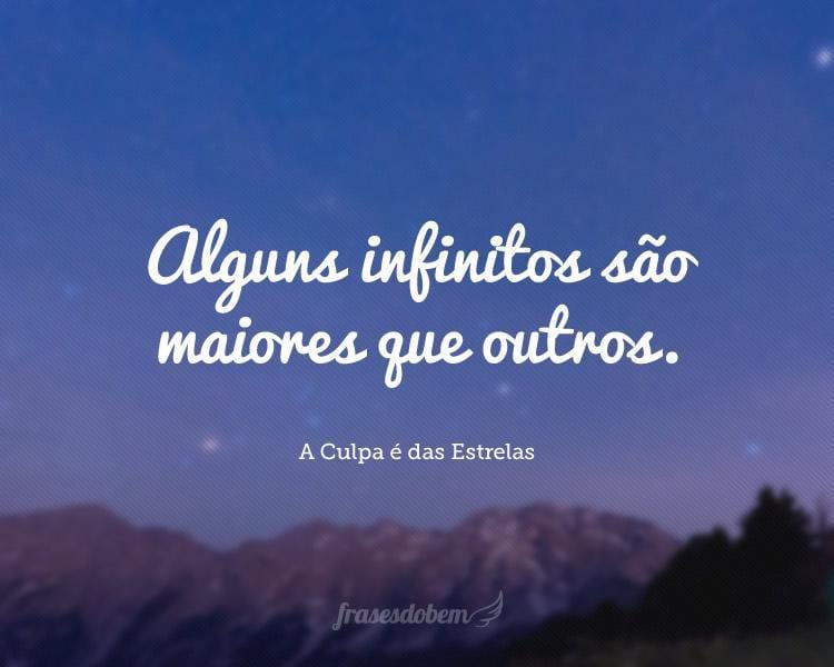 Alguns infinitos são maiores que outros.