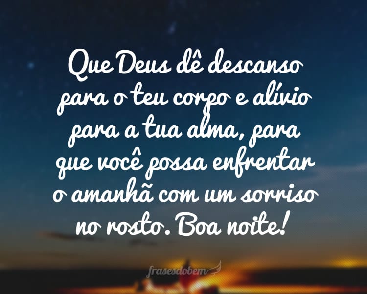 Boa Noite Bom Descanso Durma Com Deus