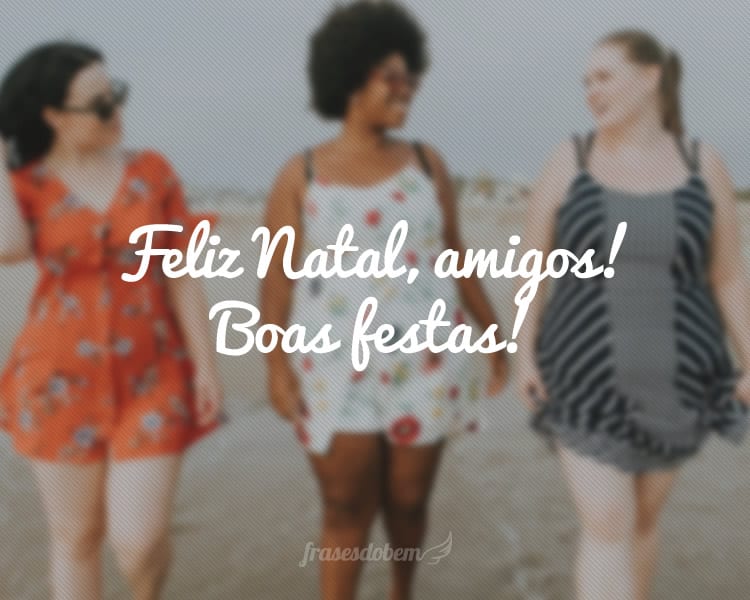 Feliz Natal, amigos! Boas festas!