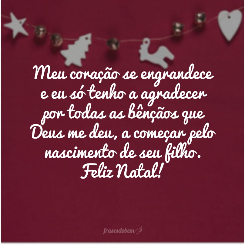 20 frases natalinas de agradecimento para celebrar as bênçãos desse ano