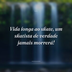 Vida longa ao skate, um skatista de verdade jamais morrerá!
