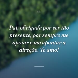 Pai, obrigada por ser tão presente, por sempre me apoiar e me apontar a direção. Te amo!