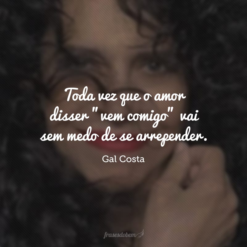 Toda vez que o amor disser 