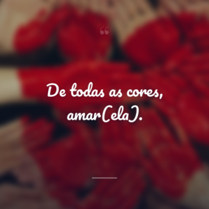 De todas as cores, amar(ela).