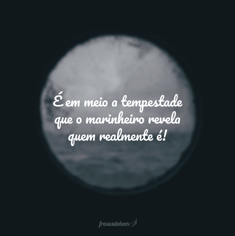 É em meio a tempestade que o marinheiro revela quem realmente é!