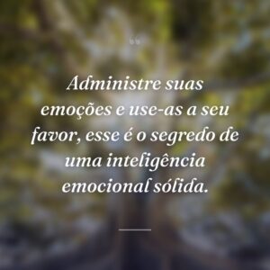 Administre suas emoções e use-as a seu favor, esse é o segredo de uma inteligência emocional sólida.