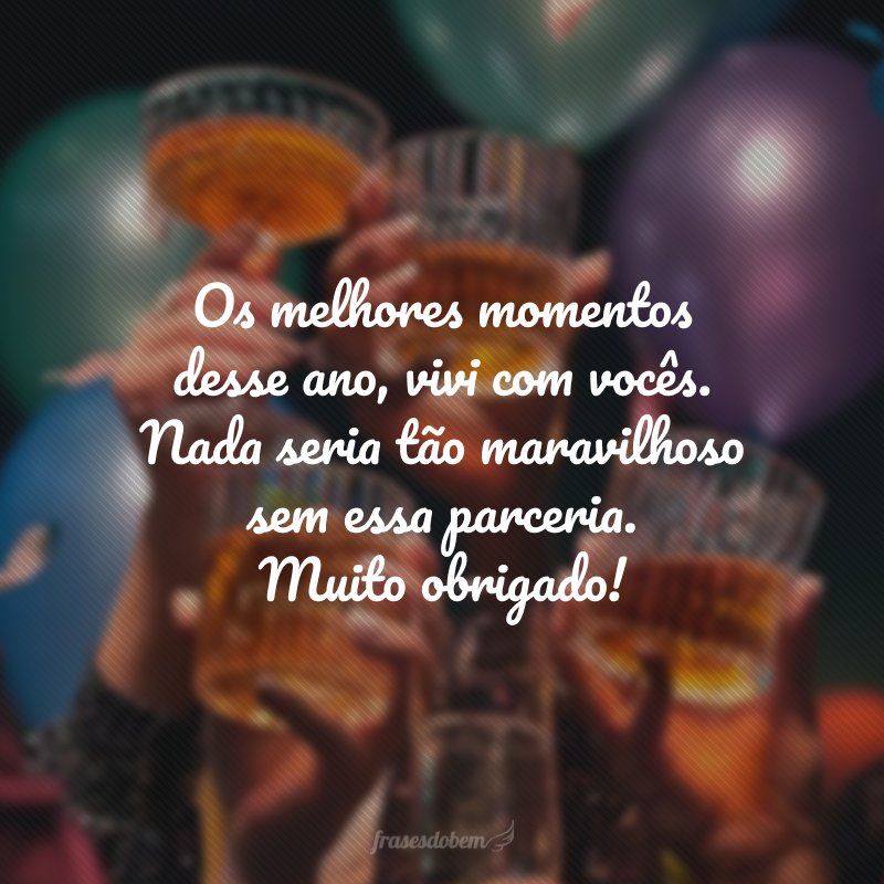 O fim de um ciclo sempre nos faz lembrar daqueles que nos levaram a começar. Seu apoio foi essencial para vencer as barreiras desse ano. Eu te agradeço pelos conselhos!