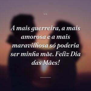 A mais guerreira, a mais amorosa e a mais maravilhosa só poderia ser minha mãe. Feliz Dia das Mães!