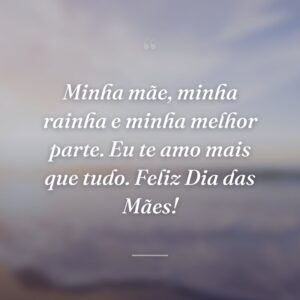 Minha mãe, minha rainha e minha melhor parte. Eu te amo mais que tudo. Feliz Dia das Mães!