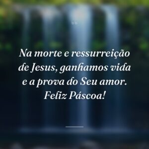 Na morte e ressurreição de Jesus, ganhamos vida e a prova do Seu amor. Feliz Páscoa!