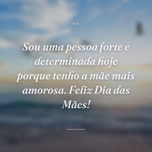 Sou uma pessoa forte e determinada hoje porque tenho a mãe mais amorosa. Feliz Dia das Mães!