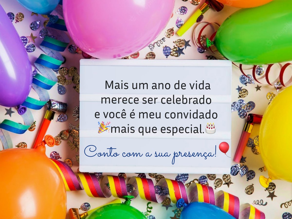 50 frases para convite de aniversário que festejam a sua vida