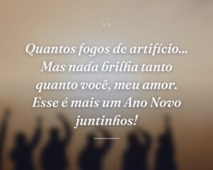 Quantos fogos de artifício... Mas nada brilha tanto quanto você, meu amor. Esse é mais um Ano Novo juntinhos!
