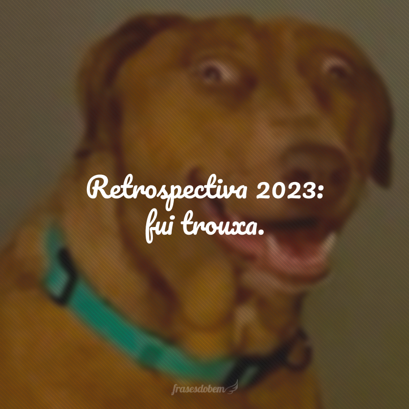 Retrospectiva 2023: fui trouxa.