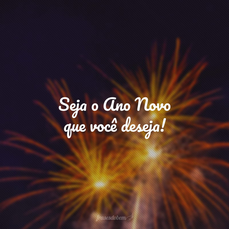 Seja o Ano Novo que você deseja! Feliz 2024, amigo!