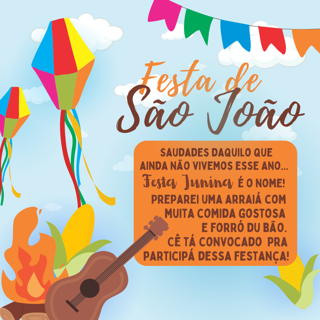 Saudades daquilo que ainda não vivemos esse ano... Festa Junina é o nome! Preparei uma arraiá com muita comida gostosa e forró du bão. Cê tá convocado a participar dessa festança!