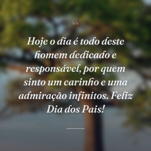 Hoje o dia é todo deste homem dedicado e responsável, por quem sinto um carinho e uma admiração infinitos. Feliz Dia dos Pais!