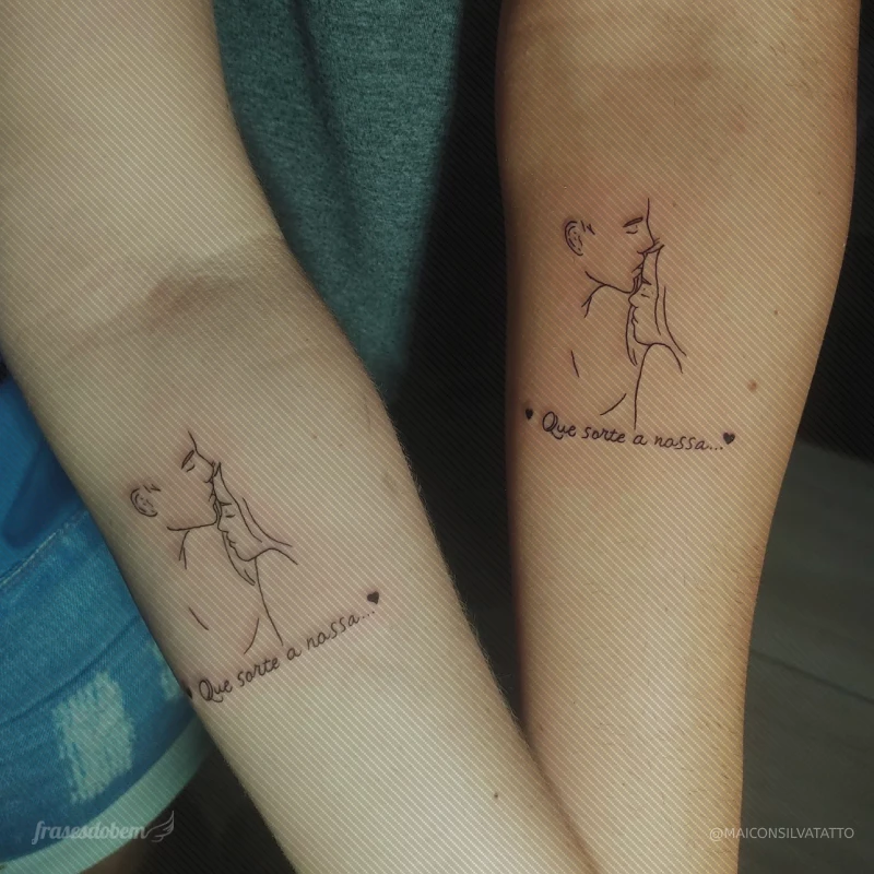 100 frases para tatuagem de casal que irão fortalecer a parceria